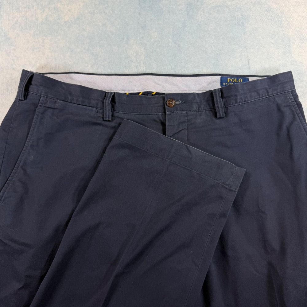Polo Ralph Lauren Chino Pants Mens 38/36 Navy Blue Excellent Stretch Classic Fit